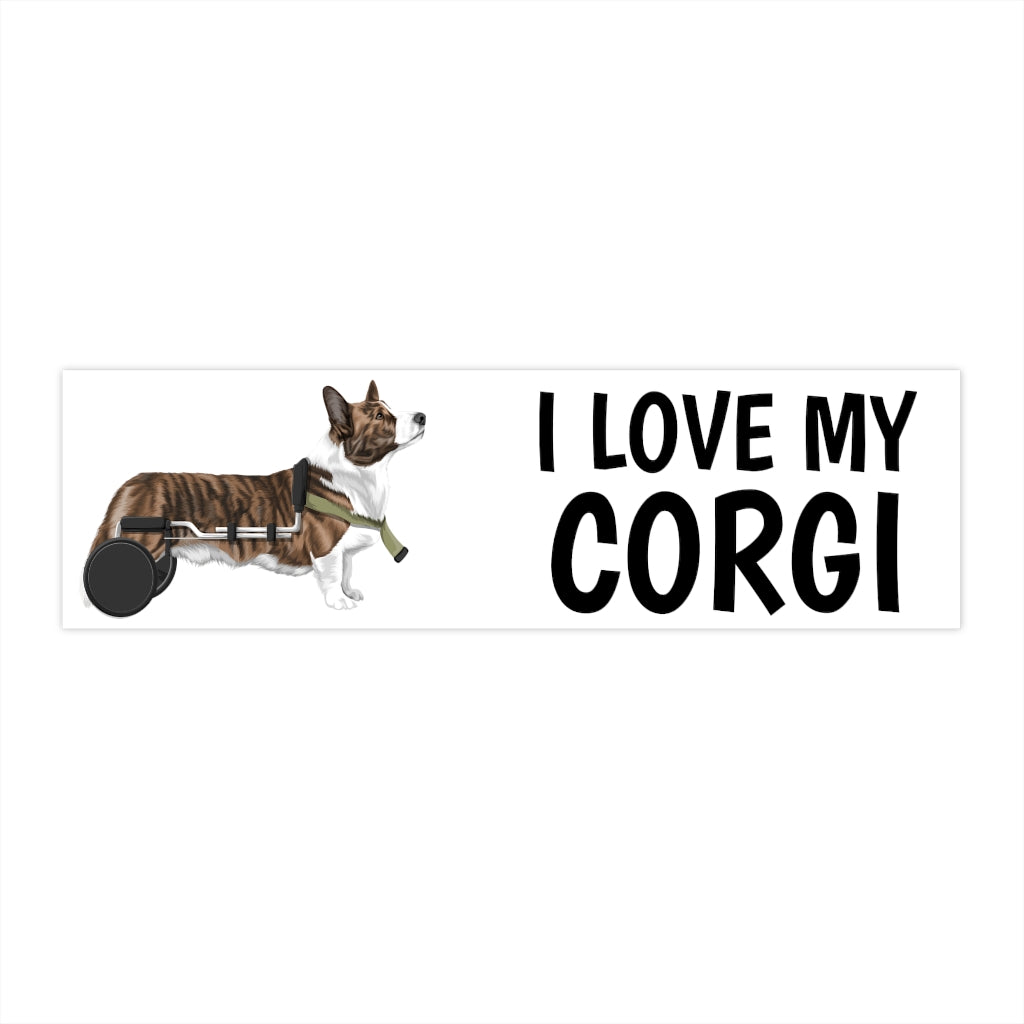 Cardigan I Love my Corgi Bumper Stickers