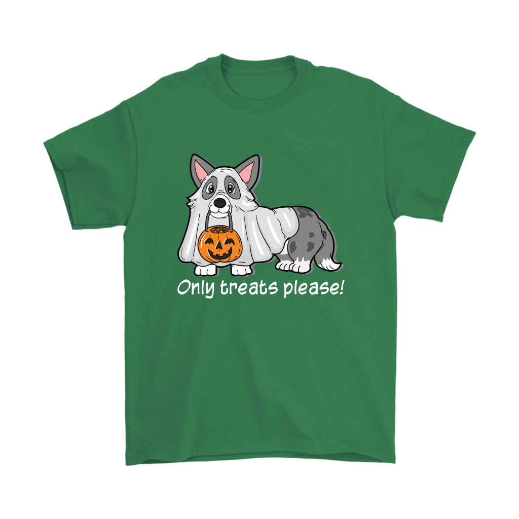 Ghost Cardigan Halloween Tee in green