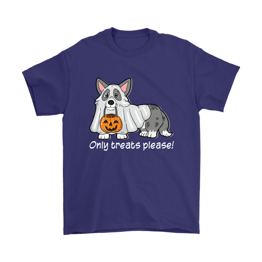 Ghost Cardigan Halloween Tee in purple